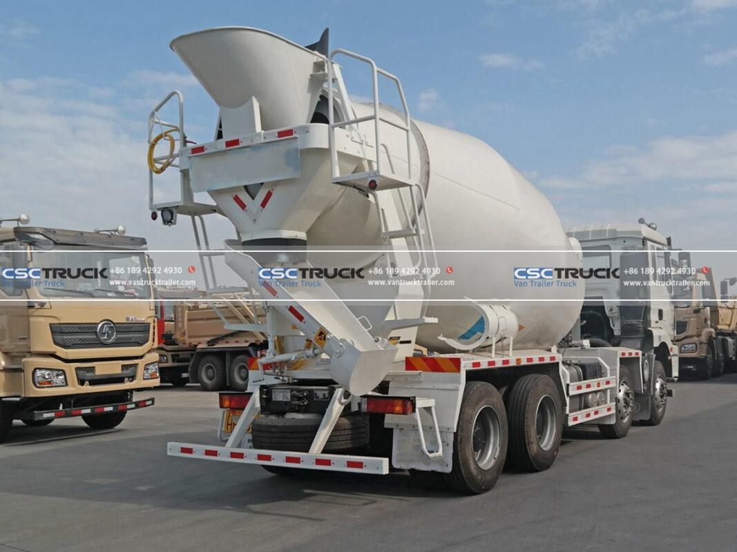 Shacman 8 CBM Concrete Mixer Truck upper